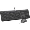 Klaviatūra ir pelė Combo Logitech Signature Slim su laidu Combo MK620 verslui QWERTZ