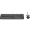 Klaviatūra ir pelė Combo Logitech Signature Slim su laidu Combo MK620 verslui QWERTZ