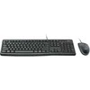 Klaviatūra ir pelė Kit Logitech MK120, su laidu, USB, QWERTZ, Juodas, Pelė Included