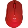 Belaidė pelė Logitech M330 Silent Plus, raudona
