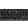 Logitech PRO X TKL RAPID Juodas . Kabelgebundene Gaming-Klaviatūra. Magnetische Analog-Switches. Rapid-Trigger. LIGHTSYNC RGB