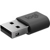 Adapteris USB Logitech 956-000169 USB-A - USB-C Pilka (956-000169)