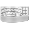 Logitech Wave Keys wireless ergonomic klaviatūra - OFFWHITE - (DE) - 2.4GHZ/BT - N/A - CENTRAL-419 - UNIVERSAL