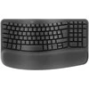 Klaviatūra Logitech WAVE KEYSERGONOMIC KB GRAPHITE - CZE-SKY 2.4GHZ/BT INTNL-973 UNIV
