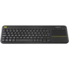 Logitech WIRELESS TOUCH Klaviatūra - K400 PLUS Juodas HU VERSION