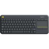 Logitech WIRELESS TOUCH Klaviatūra - K400 PLUS Juodas HU VERSION