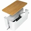 LOGILINK KAB0075 Kabelių dėžutė 320x140x130 mm baltas su bambukiniu dangteliu