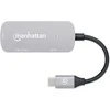 Adapteris AV Manhattan MANHATTAN USB-C į HDMI 3-in-1 prijungimo keitiklis USB 3.2 Type-C Vyriškas į HDMI 4K60Hz USB-A 5 Gbit/s ir USB-C maitinimo tiekimas 100W