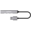 Manhattan Manhattan 168427 šakotuvai ir koncentratoriai USB 3.2 Gen 1 (3.1 Gen 1) Type-A 5000 Mbit/s pilka