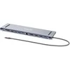 Manhattan MH 190305 11 viename USB (3.2) tipo C prijungimo stotis su trigubu monitoriumi, kelių prievadų