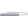Manhattan MH 190305 11 viename USB (3.2) tipo C prijungimo stotis su trigubu monitoriumi, kelių prievadų