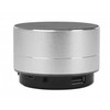 MANHATTAN Metallic LED-Bluetooth-kolonėlė buntes Licht Bedienelemente USB-A-Port MicroSD-Kartenslot 3.5mm-Klinkenbuchse sidabrinis