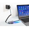 HUB USB Manhattan MANHATTAN USB-C 3-in-1 Konverter mit Power Delivery USB 3.2 Typ-C-Stecker auf HDMI 4K30Hz USB-A 5Gbit/s und USB-C PD 100W Alu Grau