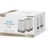 Maršrutizatorius NETGEAR Orbi Quad-band RBKE963 AXE11000 WiFi 6E tinklelio sistema, pilka, balta, vidinė, maitinimas, Wi-Fi 6 (802.11ax), 802.11a, 802.11b, 802.11g, Wi-Fi 4 (802.11ac), 162.11ac. Wi-Fi 6E..., 1200 Mbit/s