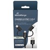 MediaRange 3-in-1 kabelis micro USB, USB-C ir Lightning