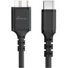 MediaRange Kabelis do ładowania Micro-B na USB-C USB 3.0 0,5m juoda