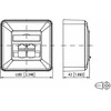 METZ CONNECT E-DAT C6 2 prievadas AP grynai baltas