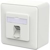 METZ CONNECT Anschlussdose E-DAT C6A IDC 1 Port AP verkehrswei
