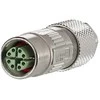 METZ CONNECT M12 Buchse IP67 gerade geschirmt X-kodiert Cat. 6A