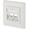 Metz Connect „MetzConnect BTR Datendose E-DAT“ modulis neužpildytas, 2 kartų uždengtas grynas baltas RAL 9010 - 1309151002-E