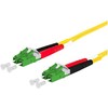 Metz Kabelis krosowy METZ CONNECT OpDAT, LC-D APC/LC-D APC OS2, 1 m
