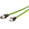 Metz Connect Metz Kabelis połączeniowy CONNECT M12 męski-RJ45 męski, 8-biegunowy kodowany X, 1 m