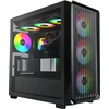 „Montech X5M“ kompiuterio korpusas, vidutinio dydžio bokštas, „Micro-ATX“, ARGB, grūdintas stiklas – Juodas