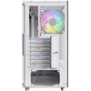 Montech XR Wood PC-kompiuterio korpusas, Midi-Tower, ATX, ARGB, Tempered Glass – baltos spalvos