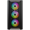 Montech XR Wood PC-kompiuterio korpusas, Midi-Tower, ATX, ARGB, Tempered Glass – juodos spalvos