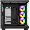 Thermaltake View 380 XL WS ARGB , Tower-case - juodas/holz, Tempered Glass x 2, Holz-Struktur