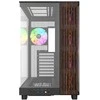 Thermaltake View 380 XL WS ARGB , Tower-case - juodas/holz, Tempered Glass x 2, Holz-Struktur