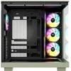 Thermaltake View 380 XL WS ARGB , Tower-case - lightgreen/holz, Tempered Glass x 2, Holzstruktur