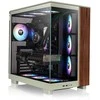 Thermaltake View 380 XL WS ARGB , Tower-case - lightgreen/holz, Tempered Glass x 2, Holzstruktur