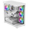 Xilence XILENT Gleam, Tower-case - baltas, Tempered Glass