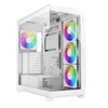 Xilence XILENT Gleam, Tower-case - baltas, Tempered Glass