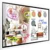 Monitorius System interaktywny Samsung Flip WM55FX - 140 cm (55") Klasa przekątnej WMFX Series wyświetlacz LCD su podświetleniem LED - Edukacja / Biznes - mit interaktives Whiteboard integriert, Jutiklinis ekranas (Multitouch) - Tizen OS - 4K UHD (2160p) 3840 x 2160