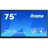 Monitorius 189,3cm/75'' (3840x2160) iiyama ProLite TE7504MIS-B2AG 16:9 8ms IPS 3xHDMI VGA USB-C VESA Speaker 4K UHD