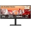 Monitorius LG | 34BA75QE-B | 34 " | IPS | 21:9 | 60 Hz | 5 ms | 3440 x 1440 pikselių | 300 cd/m² | HDMI jungtys quantity 2