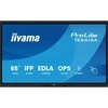 „IIYAMA TE6515A-B1AG“ 65 colių stilingas IFP monitorius „iiWare21E“ 3840x2160 UHD IPS „Android“ 14, 16/128 GB, 2xHDMI DP, 2xUSB-C, VESA 600x400