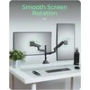Carruzzo ICY BOX IB-MS702-T monitoriaus laikiklis arba stovas 144,8 cm (57″) Stalas Juoda
