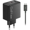 „Lenovo“ dvigubas USB-C 65 W GaN įkroviklis | USB-C | 65 W | Įkroviklis