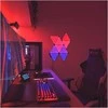 Sieninis šviestuvas Nanoleaf Shapes Juodas Mini Triangles Expansion Pack (10 panels)