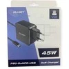 UPS Allnet Z ALLNET Ersatznetzteil QC USB-C PD GaN įkroviklis Power Supply45Watt 1x USB Typ-C mit 2m festem Kabelis**EU PLUG**