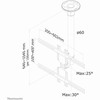 Neomounts NEWSTAR PLOKŠČIOJO EKRANO LUBINIS LAIKIKLIS (AUKŠTIS: 64–105 CM) 32–60" Sidabrinis