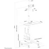 Pelė Neomounts Newstar FPMA-MOBILE1700 reklaminio ekrano laikiklis 81,3 cm (32") Juoda