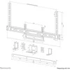 Laikiklis NEOMOUNTS AV2-500WH UNIVERSAL VIDEOBAR KIT - Baltas
