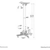 Laikiklis NEOMOUNTS PROJECTOR CEILING MOUNT (HEIGHT ADJUSTABLE: 74-114 CM) Baltas