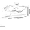 NewStar Neomounts Notebook-Ständer NSLS050 10"-15" 5KG Sidabrinis