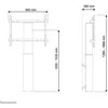 Neomounts NEWSTAR MOTORIZUOTAS GRINDŲ STOVAS / SIENOS LAIKIKLIS - VESA 200X200 IKI 800X600 42-100" Juodas