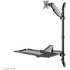 Laikiklis NEOMOUNTS WALL MOUNTED SIT-STAND WORKSTATION (SCREEN, KEYBOARD &amp; MOUSE)